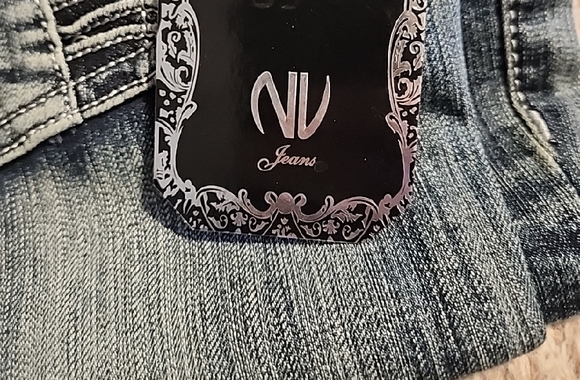 NV Jeans Blue Denim Size 11. Plz Go By The Measurments Please - Picture 2 of 6